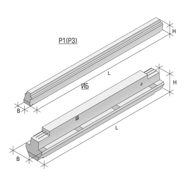Ригель железобетонный Р7-4-2С